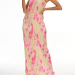 Theresia | Bloemenprint Bandeau Maxikleed - stijlvol & vrouwelijk