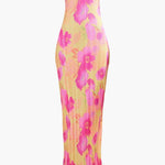 Theresia | Bloemenprint Bandeau Maxikleed - stijlvol & vrouwelijk
