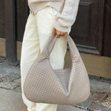 Charlyne | Grote gevlochten Hobo-tas