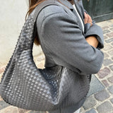 Charlyne | Grote gevlochten Hobo-tas