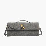 Finja | Gevlochten Clutch van Kunstleer