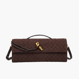 Finja | Gevlochten Clutch van Kunstleer