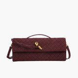 Finja | Gevlochten Clutch van Kunstleer