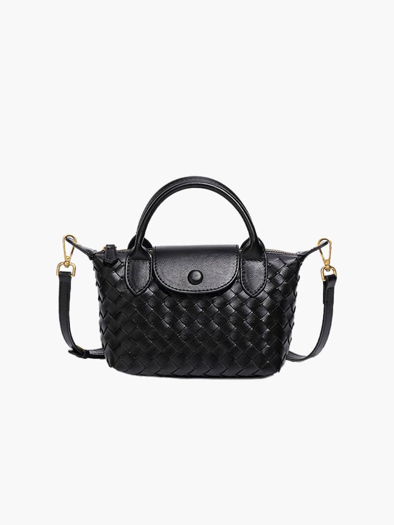 Gemma | Gevlochten Mini-Tas van Kunstleer