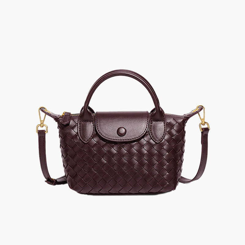 Gemma | Gevlochten Mini-Tas van Kunstleer