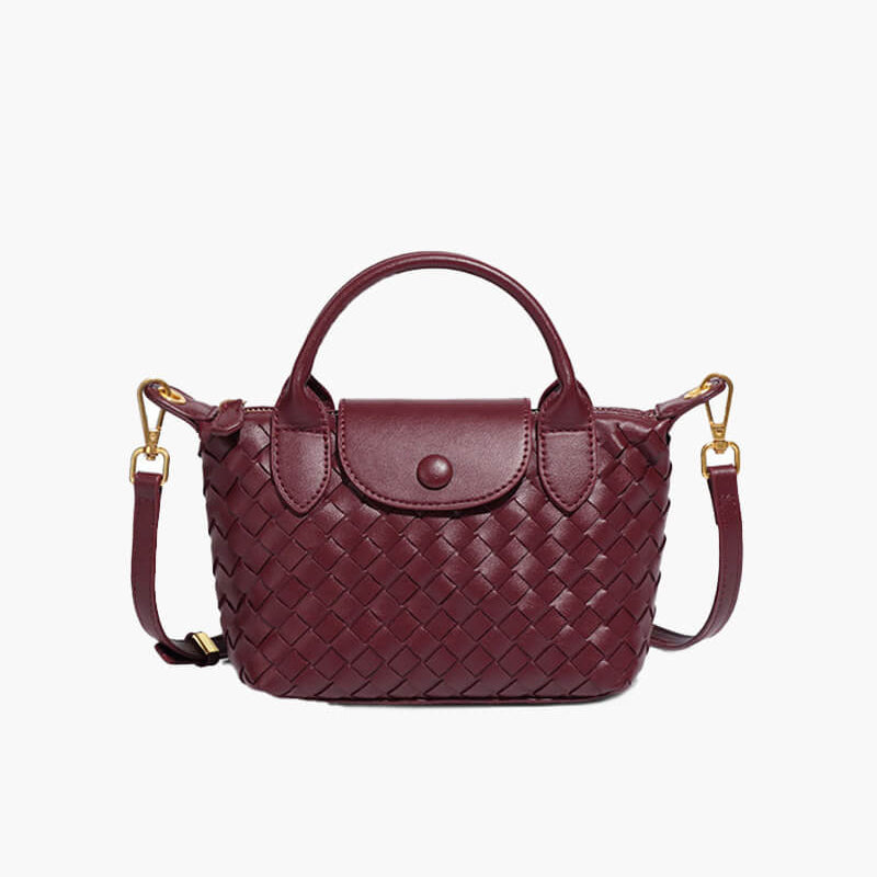 Gemma | Gevlochten Mini-Tas van Kunstleer