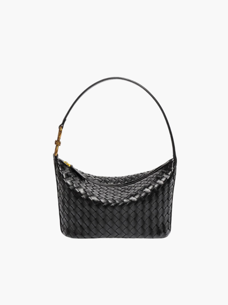 Isana | Elegante gevlochten schoudertas