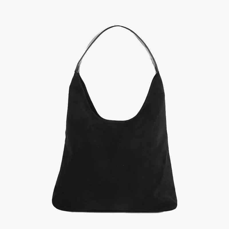 Olga | Minimalistische Schoudertas van Suède