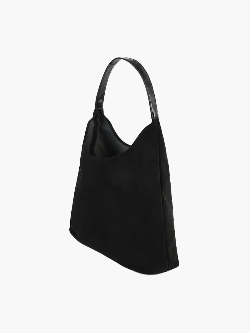 Olga | Minimalistische Schoudertas van Suède
