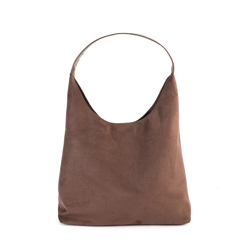 Olga | Minimalistische Schoudertas van Suède