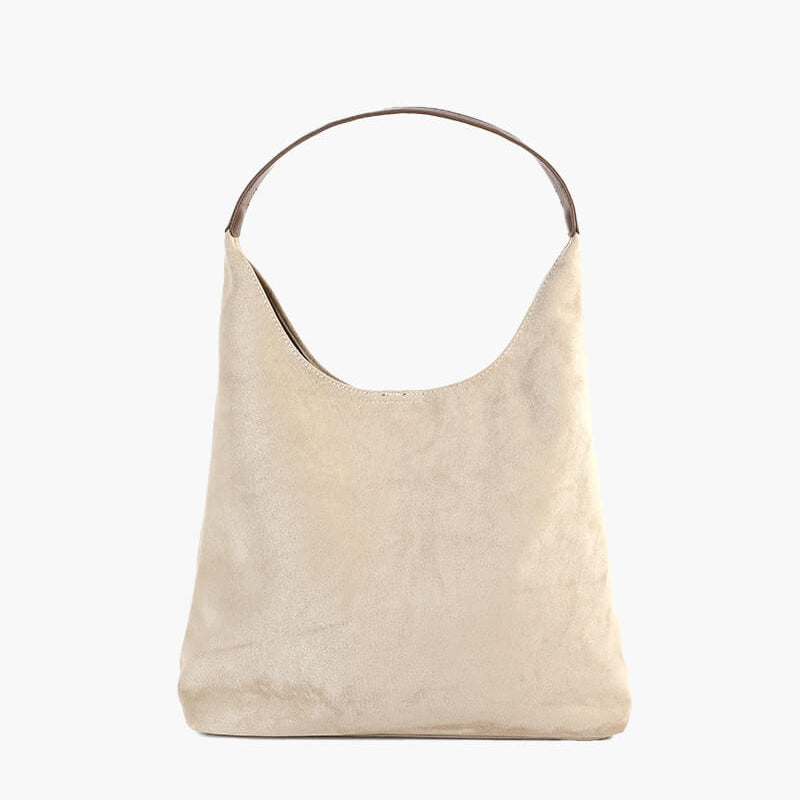 Olga | Minimalistische Schoudertas van Suède