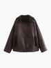 Kiara | Stijlvolle Jack met Kunstleer- en Fleece-Details
