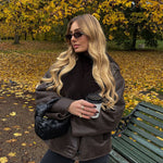 Kiara | Stijlvolle Jack met Kunstleer- en Fleece-Details