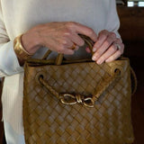 Carlee | Gevlochten Mini-Tas met Elegante Accent
