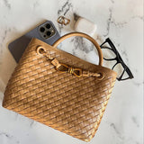 Carlee | Gevlochten Mini-Tas met Elegante Accent