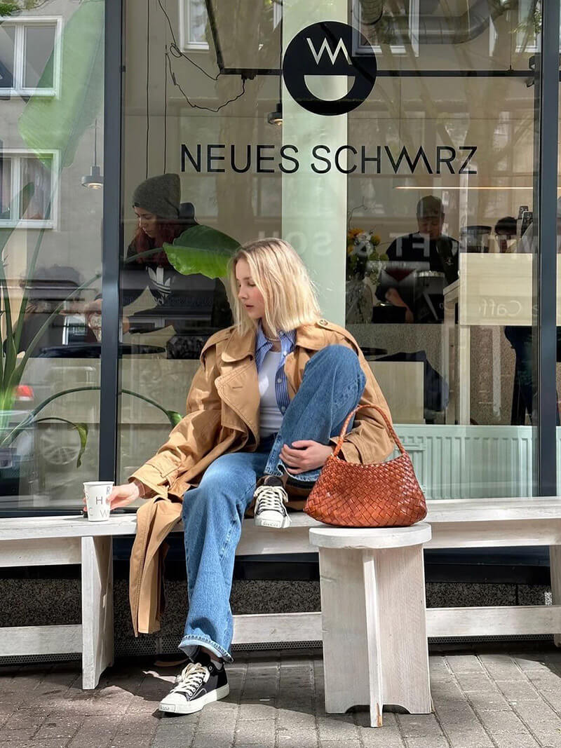 Liese | Schoudertas met gevlochten ontwerp