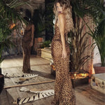 Theresia | Doorzichtige Leopard-Maxijurk – Wild & Verleidelijk