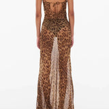 Theresia | Doorzichtige Leopard-Maxijurk – Wild & Verleidelijk