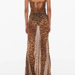 Theresia | Doorzichtige Leopard-Maxijurk – Wild & Verleidelijk