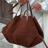 Pauline | Ruime Dames-Shopper-Tas van Suède