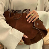 Pauline | Ruime Dames-Shopper-Tas van Suède