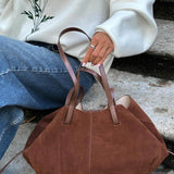 Pauline | Ruime Dames-Shopper-Tas van Suède