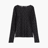 Selina | Lange Mouw Kant Top