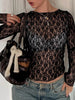 Selina | Lange Mouw Kant Top