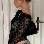 Selina | Lange Mouw Kant Top