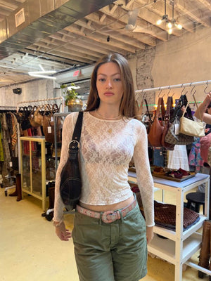 Selina | Lange Mouw Kant Top