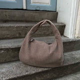 Yvon | Gevlochten Hobo-Tas van Suède XL