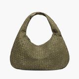 Yvon | Gevlochten Hobo-Tas van Suède XL