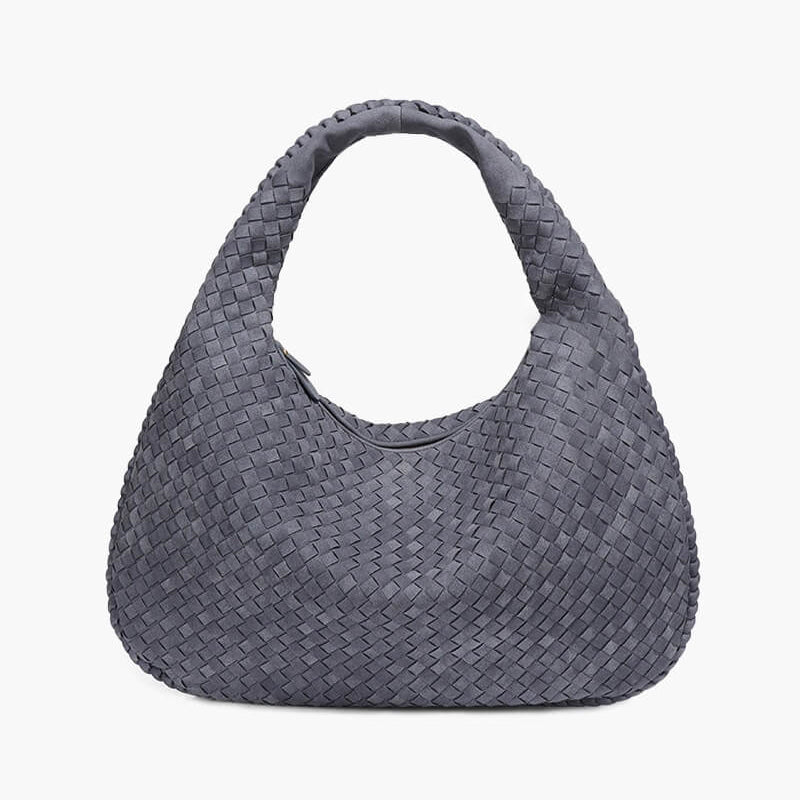 Yvon | Gevlochten Hobo-Tas van Suède XL