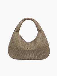 Yvon | Gevlochten Hobo-Tas van Suède XL