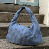 Yvon | Gevlochten Hobo-Tas van Suède XL