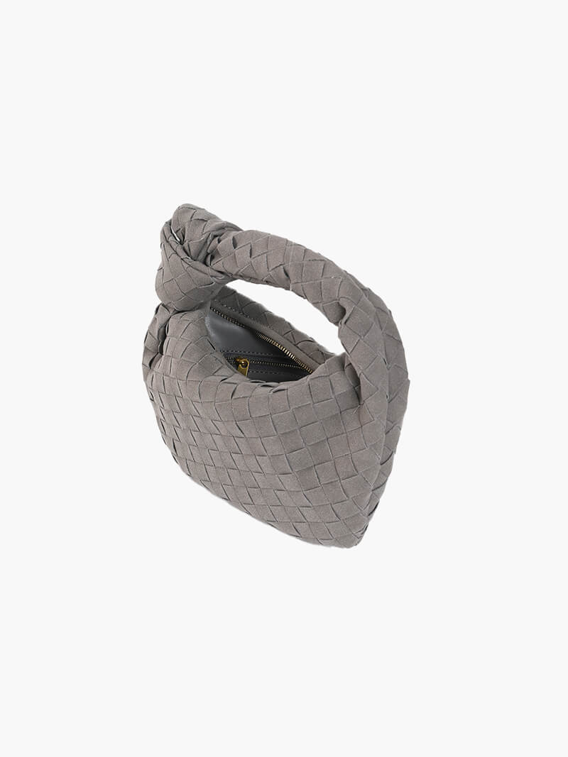 Ilyse | Gevlochten Mini-Tas van Suède