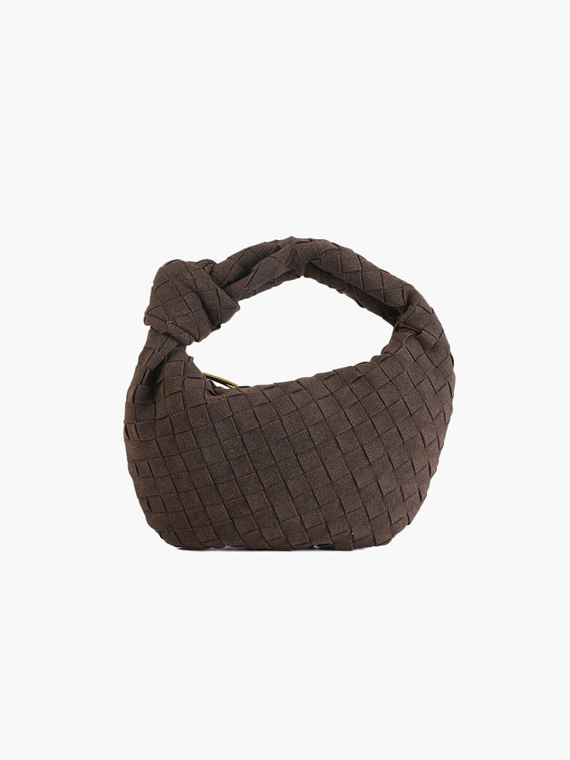 Ilyse | Gevlochten Mini-Tas van Suède