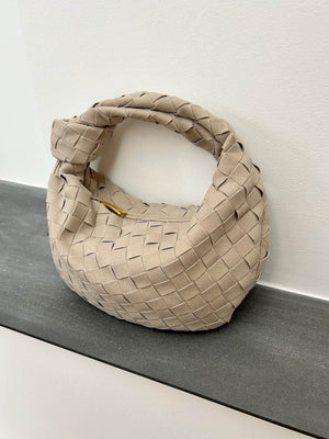 Ilyse | Gevlochten Mini-Tas van Suède