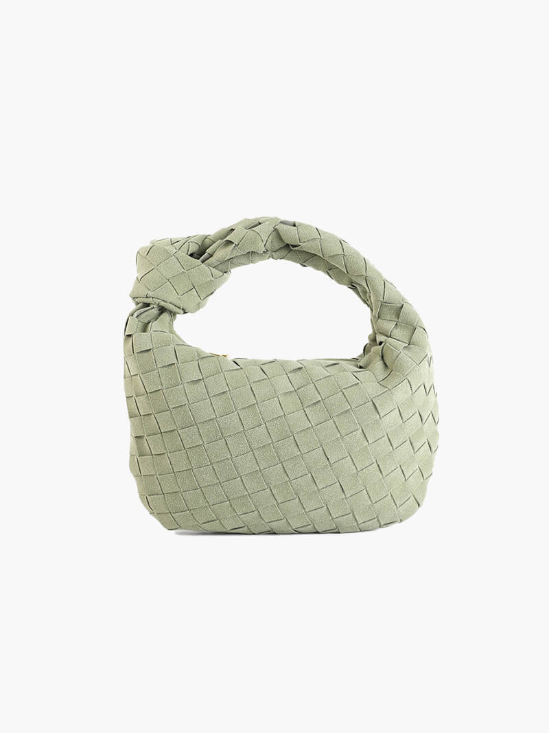 Ilyse | Gevlochten Mini-Tas van Suède