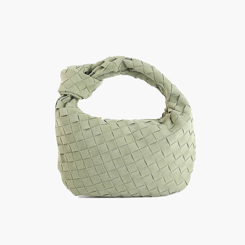 Ilyse | Gevlochten Mini-Tas van Suède