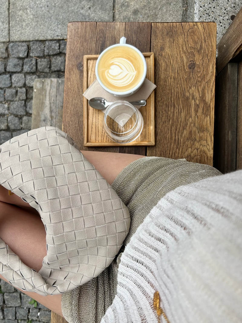 Ilyse | Gevlochten Mini-Tas van Suède