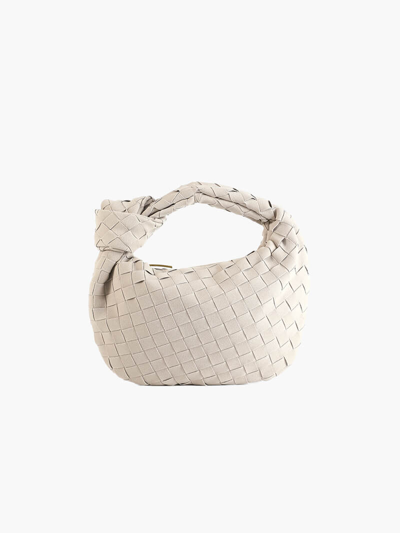 Ilyse | Gevlochten Mini-Tas van Suède