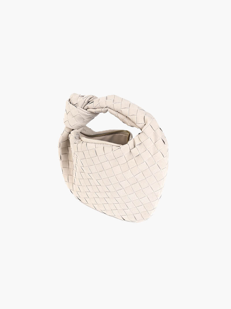 Ilyse | Gevlochten Mini-Tas van Suède