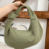 Elicia | Gevlochten Hobo-Tas met Knoopdetail – Stijlvol en Uniek
