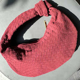 Elicia | Gevlochten Hobo-Tas met Knoopdetail – Stijlvol en Uniek