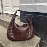 Charlyne | Grote gevlochten Hobo-tas