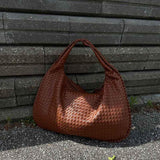 Charlyne | Grote gevlochten Hobo-tas