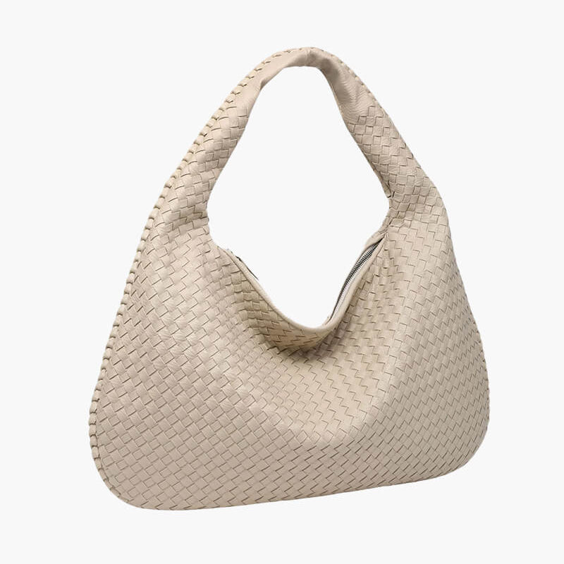 Charlyne | Grote gevlochten Hobo-tas