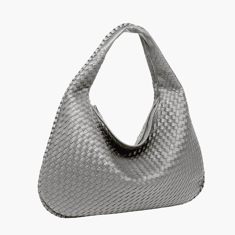 Charlyne | Grote gevlochten Hobo-tas
