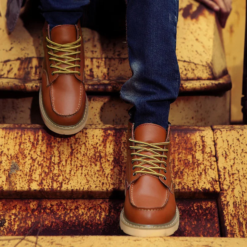 Derk™ Casual Leren Herenboots